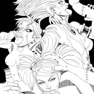 halloweenpartylineart2