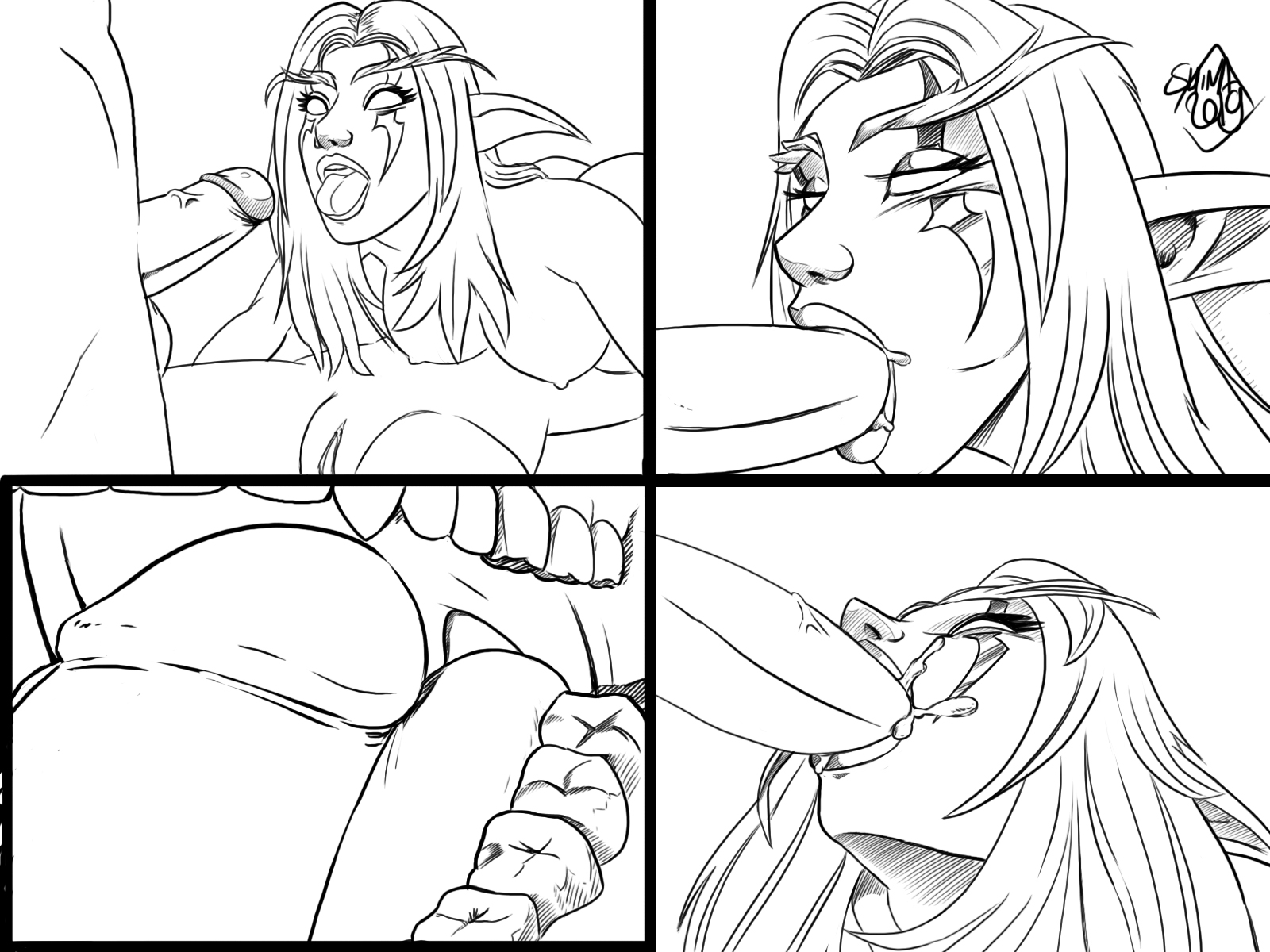 Foresthump3-lineart